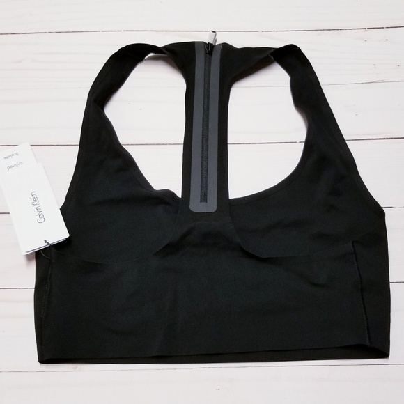 SOLD OUT Laser Mesh Logo Zipper Bonded Bralette - Picture 4 of 8